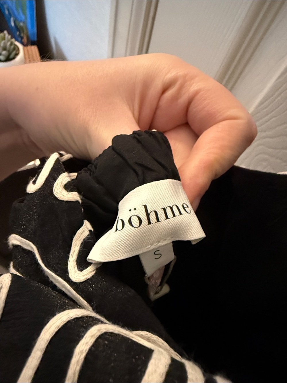 bohme Black and White Floral Midi Dress - Picture 6 of 6